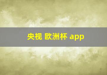 央视 欧洲杯 app